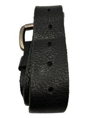 First Genuine Leather Black Belt For Men Size 60/150 Adjustable Durable Pakistan